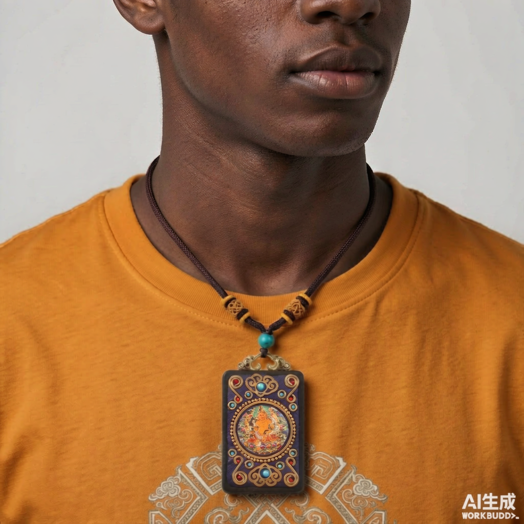 Tibetan Amulet Pendant Necklace
