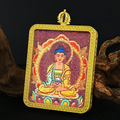 Shakyamuni Buddha Gold Amulet Pendant