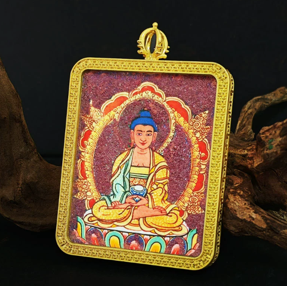 Shakyamuni Buddha Gold Amulet Pendant