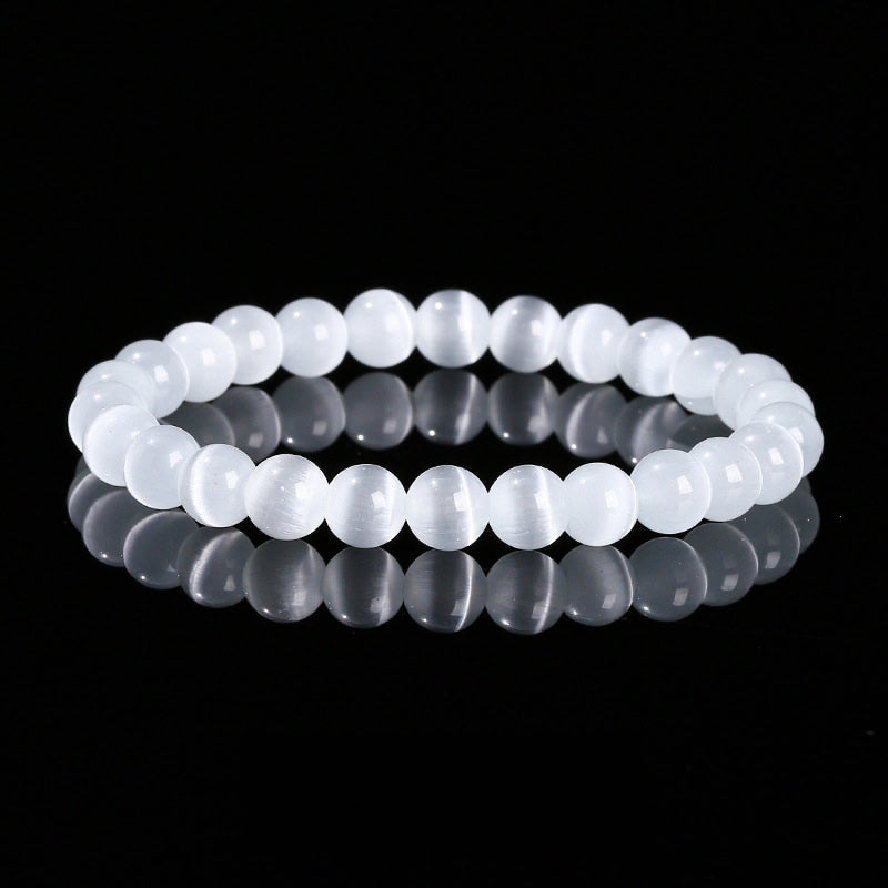 White Cat's Eye Bracelet