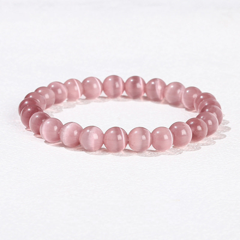 Purple-Red Cat's Eye Bracelet