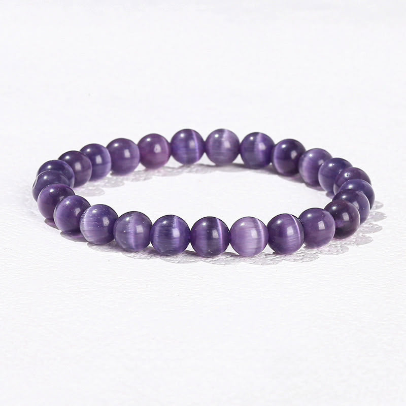 Violet Cat's Eye Bracelet
